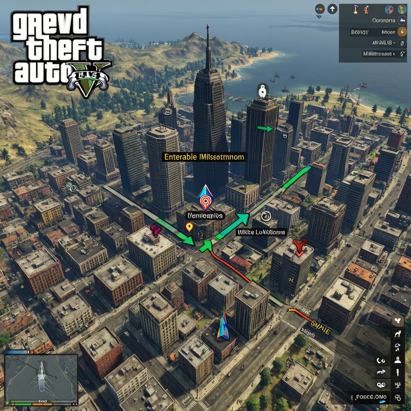 Мини-карта Gta 6: здания, Gps, ориентиры и навигация по открытому миру